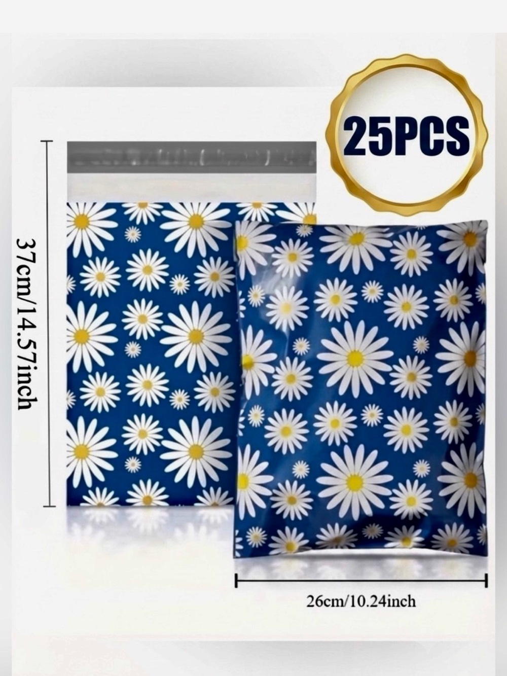 175PC Bundle. 25 Poly Mailers, 25 Cellophane Bags, 25 Cards & 100 Stickers - Picture 2 of 7
